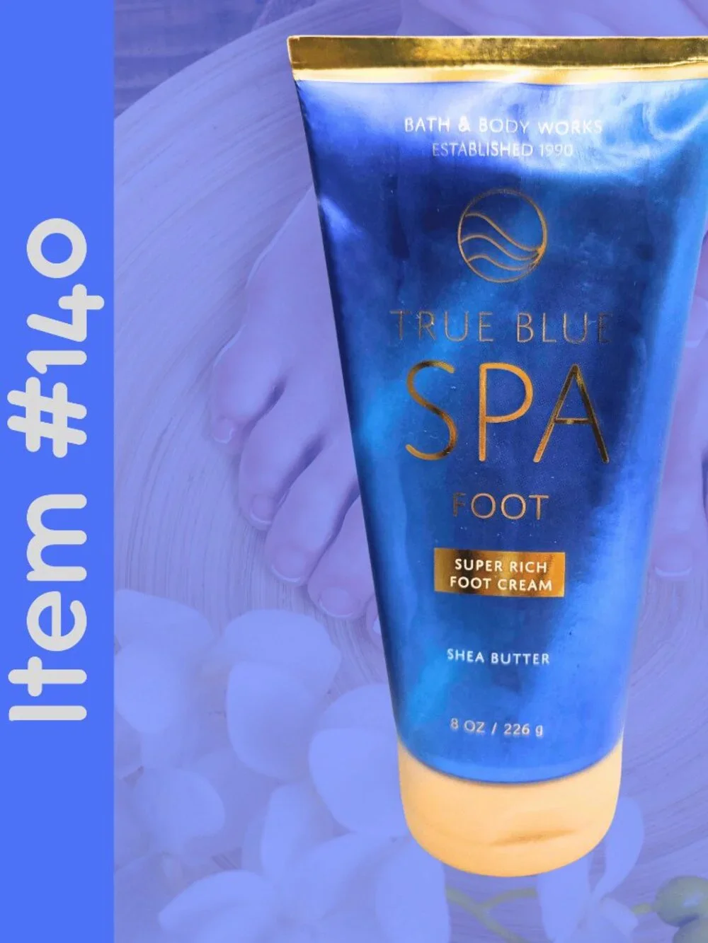 Bath & Body Works True Blue Spa - Foot - Super Rich Foot Cream New 8oz